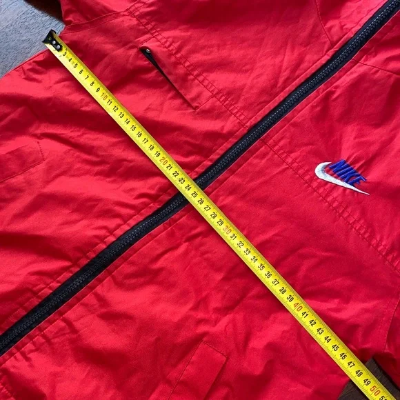 Nike Sz S - M Women Snow Jacket Windbreaker Fleece Inside Pocket Hoodie L@@K - Picture 6 of 9